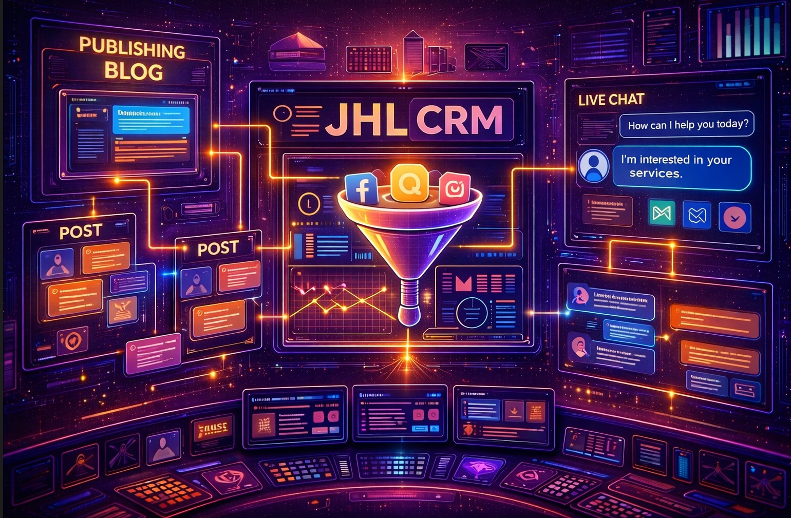 Blog Command Center visual for ForwardOps
