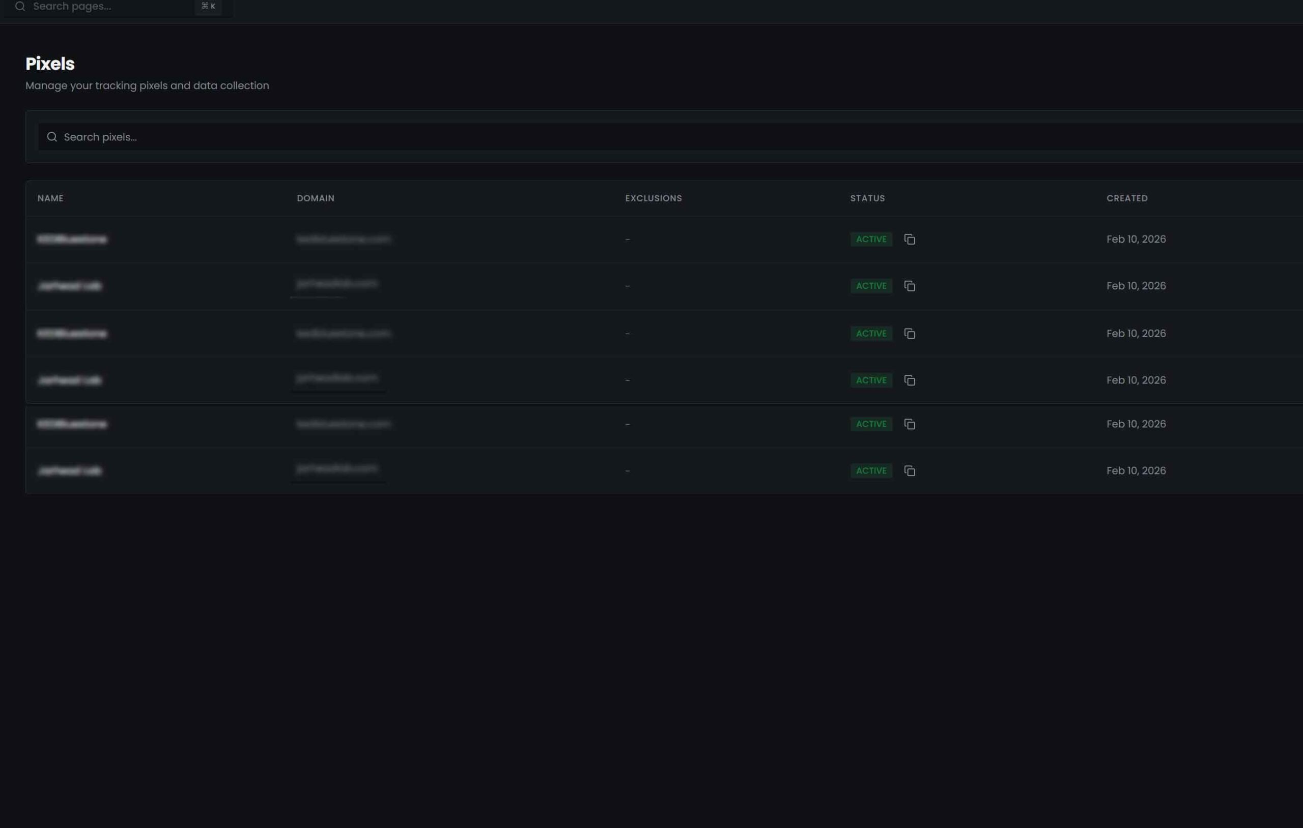 Pixel Infrastructure Management